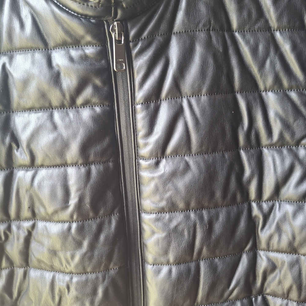 Zara Black Puffer Vest